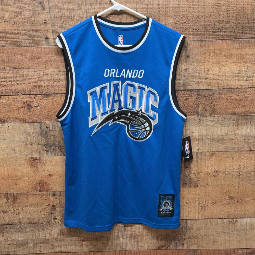 Orlando Magic Jersey Mens Medium Blue NBA Basketball UNK Mesh Graphic Tank